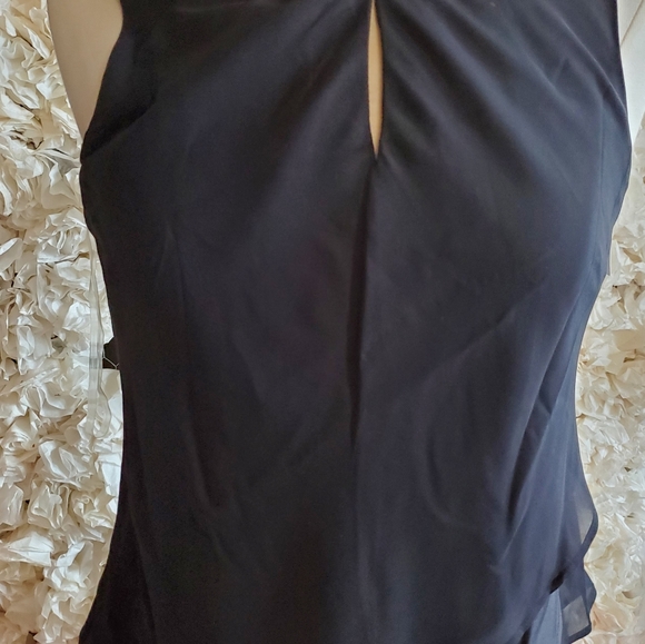 Nwt established 1962 diamond crusted sleeveless black layered top - Picture 9 of 11